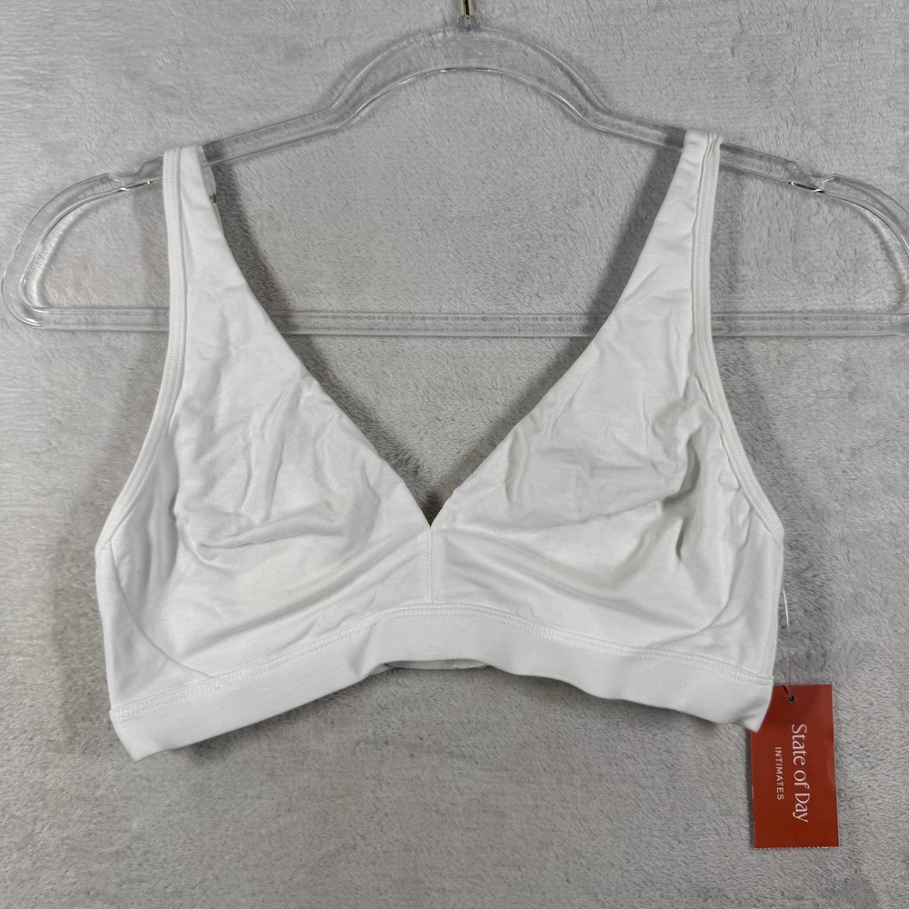 State of Day Intimates CTN MDL Bralette Bright White Wireless 100180226 Small